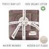 Luxury Organic Cotton Baby Swaddle Receiving Blanket + Hat Gift Set for Newborns and Infant Boys and Girls - 3 of 4