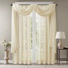 MAYEERTY Diamond Sheer Embroidered Window Scarf for Living Room - 2 of 4