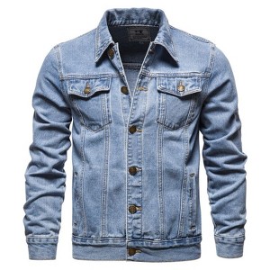 Coolmee Men's Denim Jacket Vintage Inspired Jean Jacket with Multiple Pockets - 1 of 4