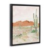 Stupell Industries Cactus Plants Dry Desert Scene Distant Cliffs, 25" x 31" - 3 of 4