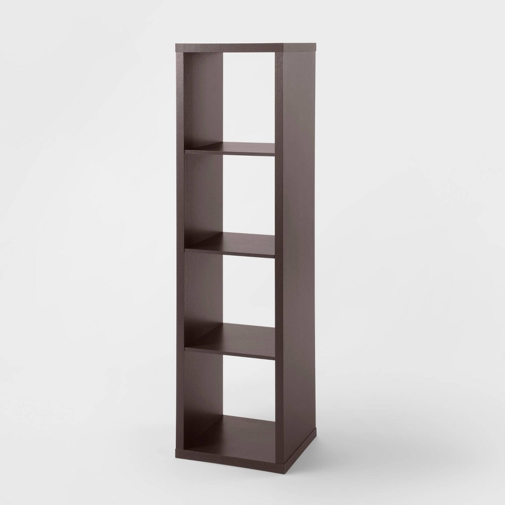 4 Cube Vertical Organizer Espresso - Brightroom™