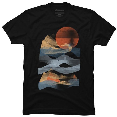 Men's Design By Humans Descending Down The Mountain By Ndtank T-shirt ...