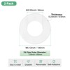 Unique Bargains Wall Split Flange Self-Adhesive Plumbing Cover Plates ABS Faucet Escutcheons 2 Pcs - 3 of 4