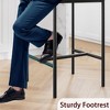 Bar Stools Set of 2, Upholstered Height Bar Stools with Backrest and Footrest, Kitchen Barstools for Island,Counter Bar, Easy Assembly, Rustic Brown - 4 of 4