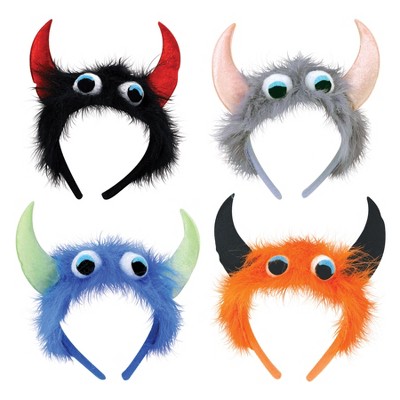 Beistle Monster Headbands, (12/Pkg) Multicolored