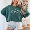 Simply Sage Market Women's  Garment Dyed Graphic  Embroidered Sweatshirt Colorado Mountains - 2 of 3