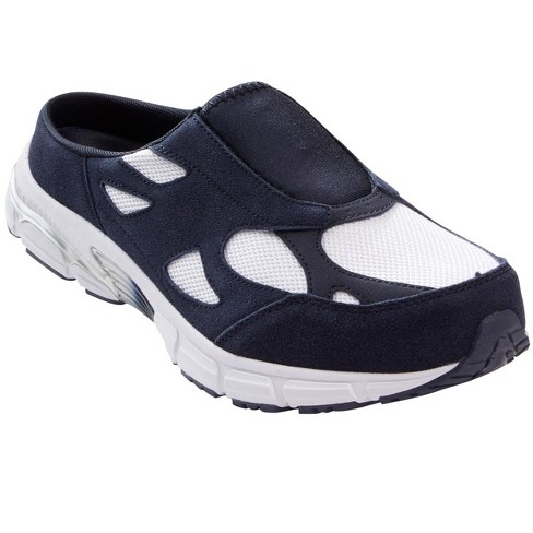 Kingsize Men's Wide Width Kingsize Slip-on Sneaker - Big - 16 M, Navy White  Blue : Target