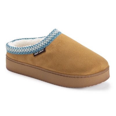 MUK LUKS Women's Cressida Platform Clog Microfiber Slippers : Target