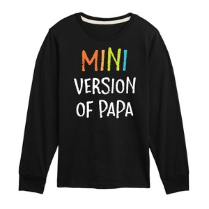 Boys' - Instant Message - Mini Version Of Papa Long Sleeve Graphic T-Shirt - 1 of 4