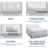 4-in-1 Convertible Crib - Gold Certified, Crib to Toddler Bed, Daybed, Fits Standard Full-Size Crib Mattress - 3 of 4