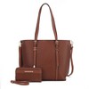 MKF Collection Emery Vegan Leather Women’s Tote Bag with Wallet by Mia K - 2 of 4