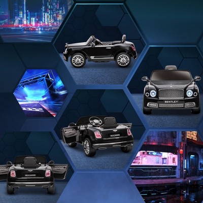 Bentley Mulsanne Black 12V Ride-On Car with Remote Control