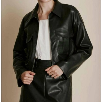 Women's Arkwright Vegan Leather Jacket - Aureum