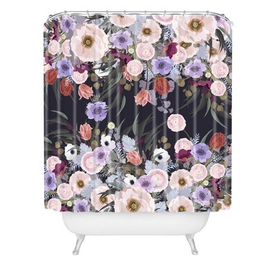 Iveta Abolina Afrodille Shower Curtain Purple - Deny Designs
