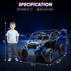 Ride on Car for Kids, 24V 2 Seater Powered Electric Off-Road UTV Toy,4WD Electric Vehicle with Remote Control,LED3 Speeds,Horn, Music - image 2 of 4