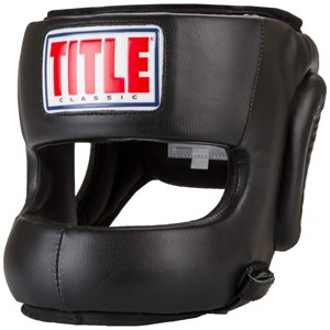 Title Classic Face Protector Boxing Headgear with Velcro Back - Adult - 1 of 2