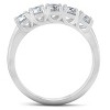 Pompeii3 1 Ct Diamond Five Stone Tellis Wedding Ring 14k White Gold - 3 of 4