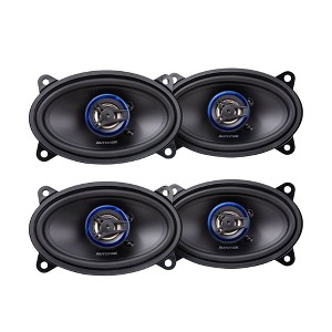Autotek 4 Pack Street Machine 200W 4x6 Inch 2 Way Car Audio Coaxial Speakers with Neo Mylar Soft Dome Tweeters for Crystal Clear Sound - 1 of 4