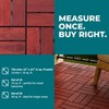 Bliss Outdoors Hardwood 12-Slat Interlocking Wood Deck Tiles, Red, Set of 30 - 4 of 4