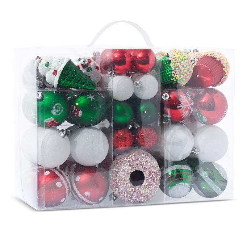 R N' D Toys Candycane Ornament Set – Christmas Candy Cane Shatterproof Balls and Candy Hanging Ornaments for Indoor or Outdoor Christmas Tree, 2 of 9