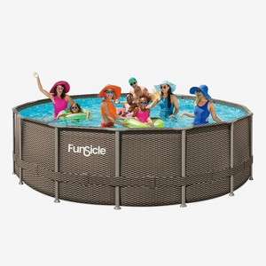 Funsicle 16 ft Oasis Designer Pool - Double Rattan - 1 of 4