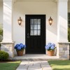 Lirago 36 x 80 Right hand Inswing Black Fiberglass Front doors with Brickmould 6-9/16" Vinyl Frame Frosted Glass - 4 of 4