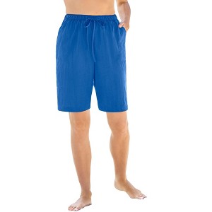 Swim 365 Women's Plus Size Taslon Cover Up Board Shorts With Built-In Brief - 1 of 4