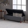 NicBex Modern 50.85" Storage Bench Wood Accent Stools with Nailhead Trims and Button Tufted for Bedroom and Entryway - 2 of 4