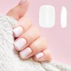 Unique Bargains Women's Short Square Fake Nails Clear 1 Set - 4 of 4