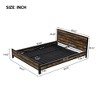 CAVINAS Full Size Hydraulic Bed Modern Wooden Bed Frame with 2 Storage Drawers and Bottom Storage Space for Bedroom - 4 of 4
