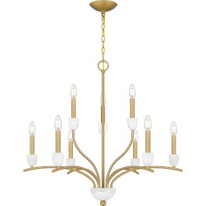 Frida 9-Light Aged Brass Chandelier - 1 of 4