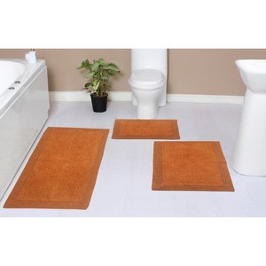 Home Weavers Luxury Collection 100% Cotton Tufted Bathroom Rug Set, Non-Slip Latex Bath Rug Set - 1 of 4