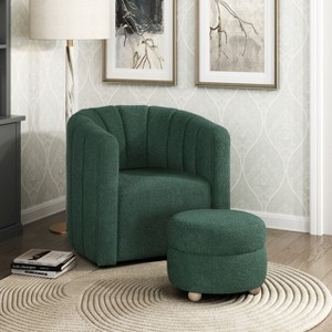 NicBex Modern Swivel Chair with Ottoman, Accent Chair with Solid Wood Frame, Contemporary Living Room Furniture for Bedroom - 1 of 4