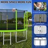 12ft Recreational Trampolines With Net & Basketball Hoop System 880LBS Total Weight Capacity Heavy Gauge Galvanized Steel Construction - 4 of 4
