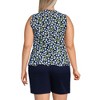 Lands' End Women's Sleeveless Starfish Peplum Top - 2 of 3