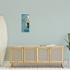 Stupell Industries Pelican Bird Over Blue Planked Pattern Animal Painting, 10" x 24" - 2 of 4