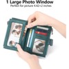 FATMOON Women's wallet - Stylish Vintage Leather RFID Wallet for Women with 3 Transparent ID Windows, 2 Zipper Pockets - 2 of 4