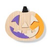 Halloween Craft Jack-O-Lantern Wood Base - Mondo Llama™ - 2 of 3