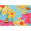 Jellybean Count Your Blossoms 20"x30" Washable Accent Doormat – Vibrant Floral Design for Indoor/Outdoor Spaces - 2 of 4