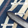 Washable Rugs for Living Room 8x10 Non-Slip Throw Rugs Modern Abstract Print Carpet Stain-Resistant Low Pile Foldable Accent Rug Blue/Beige - 3 of 4