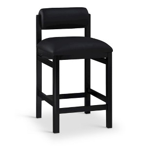 Meridian Furniture,Roundhill Vegan Leather Upholstered Counter Stool - 1 of 4