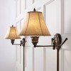 Barnes and Ivy Rosslyn Rustic Swing Arm Wall Lamps Set of 2 Bronze Plug-in Light Fixture Faux Leather Shade for Bedroom Bedside Living Room Reading - 2 of 4