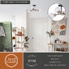 VAXCEL Orbit Industrial Sputnik Semi Flush Mount Ceiling Light Fixture Clear Glass - 2 of 4