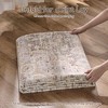 MontVoo Medallion Floral Washable Area Rug Taupe - 4 of 4
