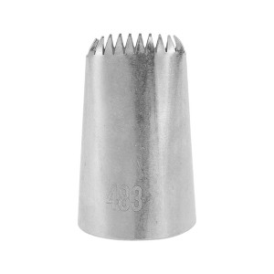 Unique Bargains Piping Tip 304 Stainless Steel Silver Tone 0.51"x0.98"x1.46" 1 Pcs - 1 of 3