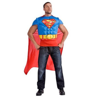 Rubies Men's Dc Comics Superman Muscle Chest Top Costume