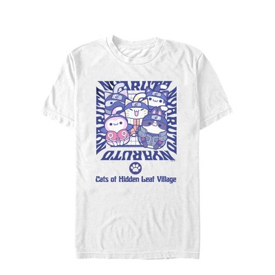 Mens Naruto Cats of Hidden Leaf Village T Shirt