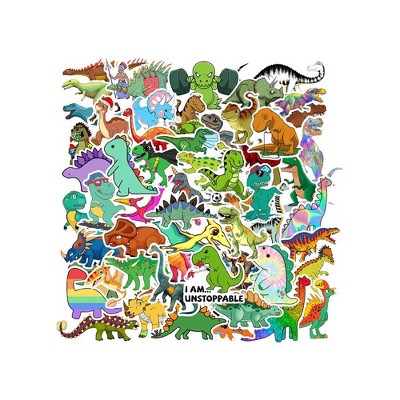 TruAIR 100PCS Cute Dinosaur Waterproof Car Stickers