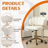 MOONMISS Velvet Home Office Desk Chair, Wheels Swivel Height Adjustable Swivel Task Chair for Home Office - 3 of 4