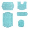 Waterford Collection Cotton Tufted Set of 5 Bath Rug Set - Home Weavers - 2 of 4